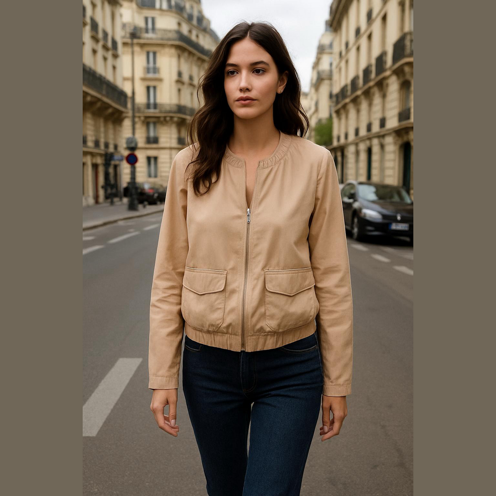 GAP Leather Bomber Jacket